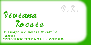 viviana kocsis business card